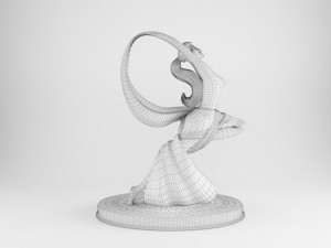 statuette of a dancing girl Model 3D