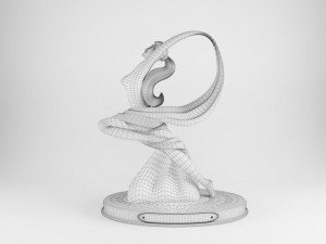 statuette of a dancing girl Model 3D