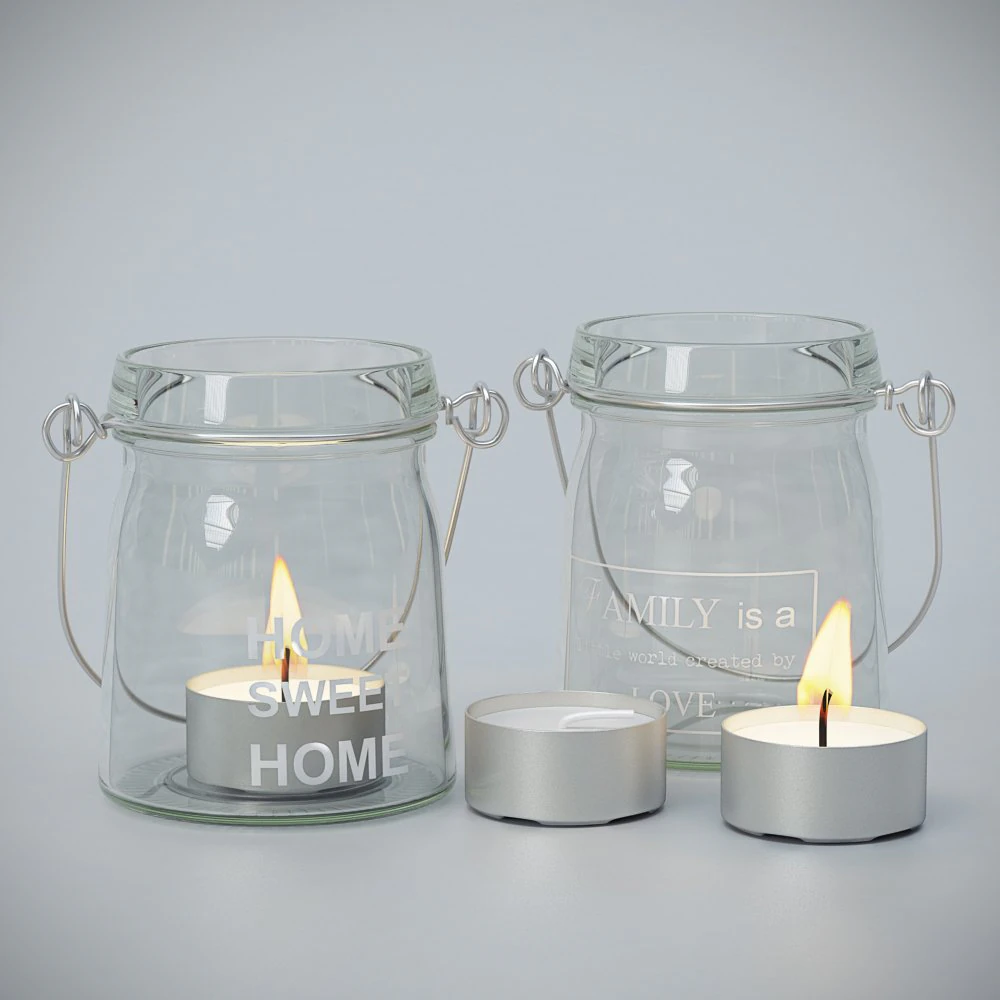 candles 3D Model .c4d .max .obj .3ds .fbx .stl .blend 