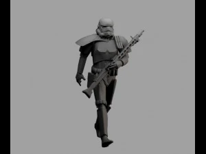 storm trooper rigged 3D Model