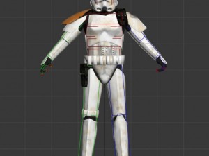storm trooper rigged 3D Model