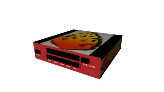old cd device 3D Модель .c4d .max .obj .3ds .fbx .stl .blend 