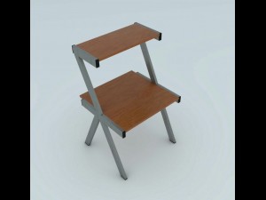 compact desk Modelo 3D