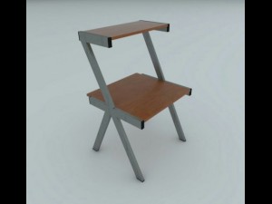 compact desk 3D Model