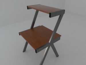compact desk 3D Model