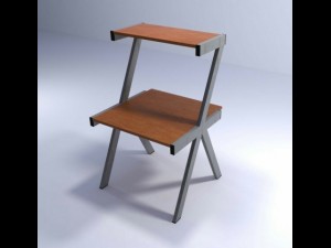 compact desk 3D Model