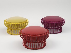 pouf taiko 3D Model