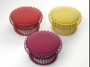 pouf taiko 3D Model