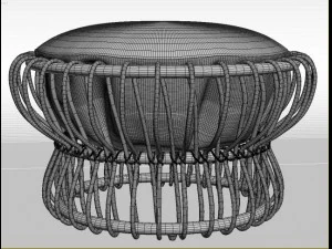 pouf taiko 3D Model
