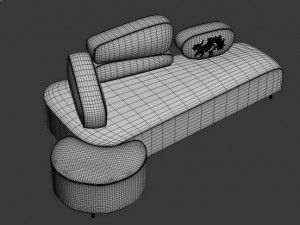 sofa bruhl Modelo 3D