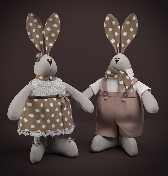 tilda hares 3Dモデル .c4d .max .obj .3ds .fbx .stl .blend 