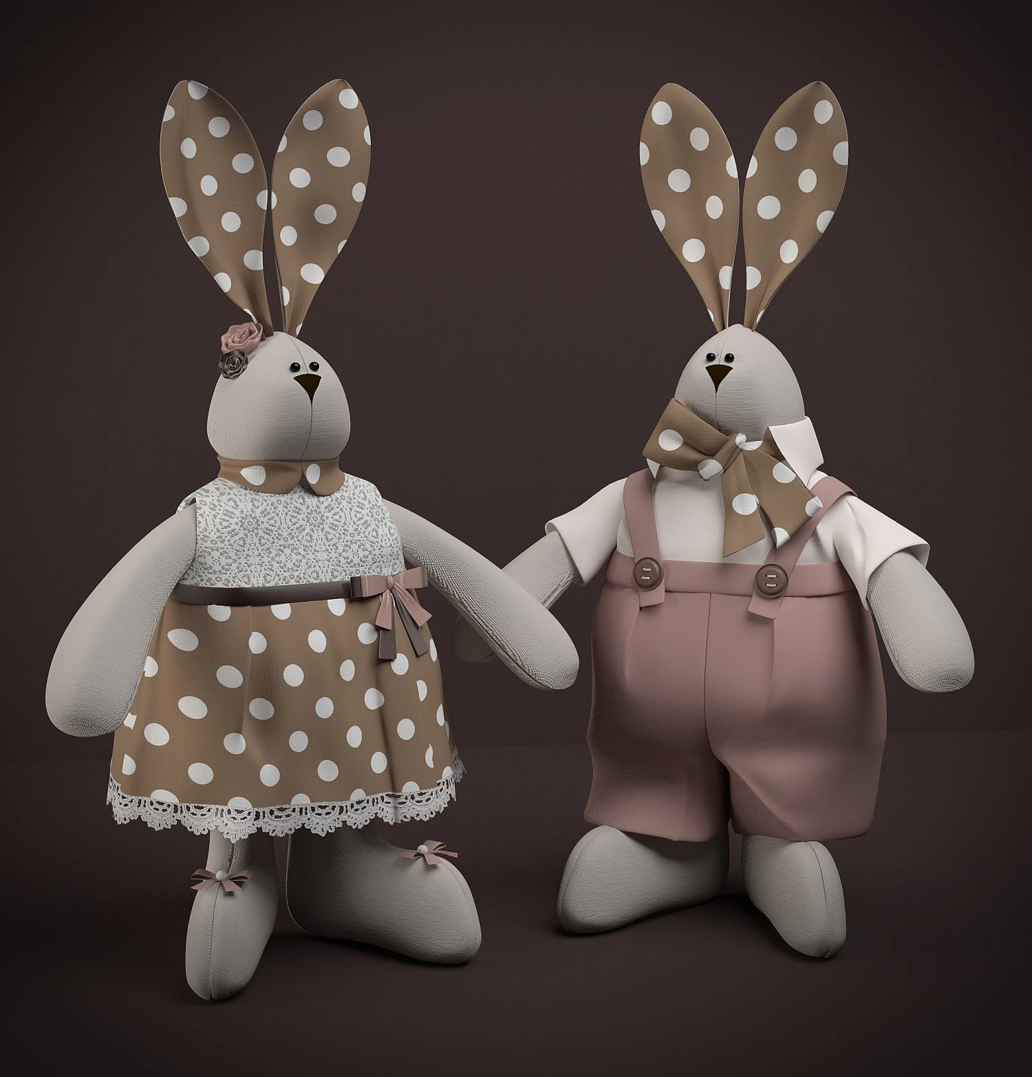 tilda hares 3D Model .c4d .max .obj .3ds .fbx .stl .blend 