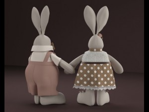 tilda hares 3Dモデル