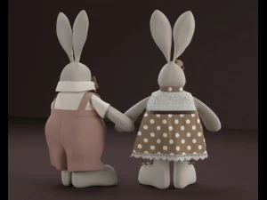 tilda hares 3D Model