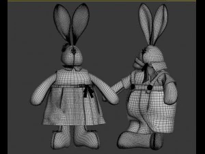 tilda hares 3D Model