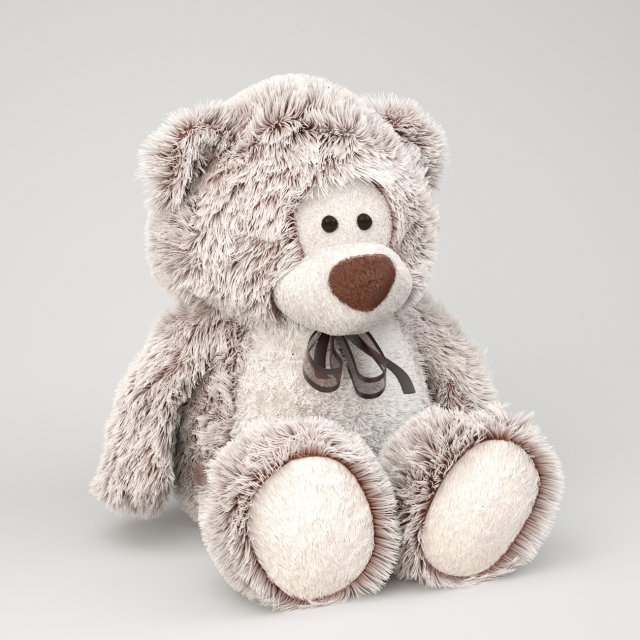 teddy bear 3D Model .c4d .max .obj .3ds .fbx .stl .blend 