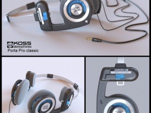 koss porta pro 3D Model