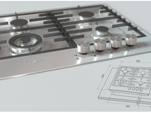 hob hf640 vgtx 3D 모델