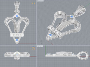 jpendant6 aries 3D 프린트 모델