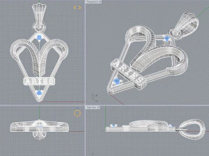 jpendant6 &aacute;ries Modelo de Impressão 3D