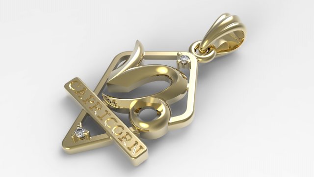 jpendant8 capricorn Modèles 3D en vedette .c4d .max .obj .3ds .fbx .stl .blend 