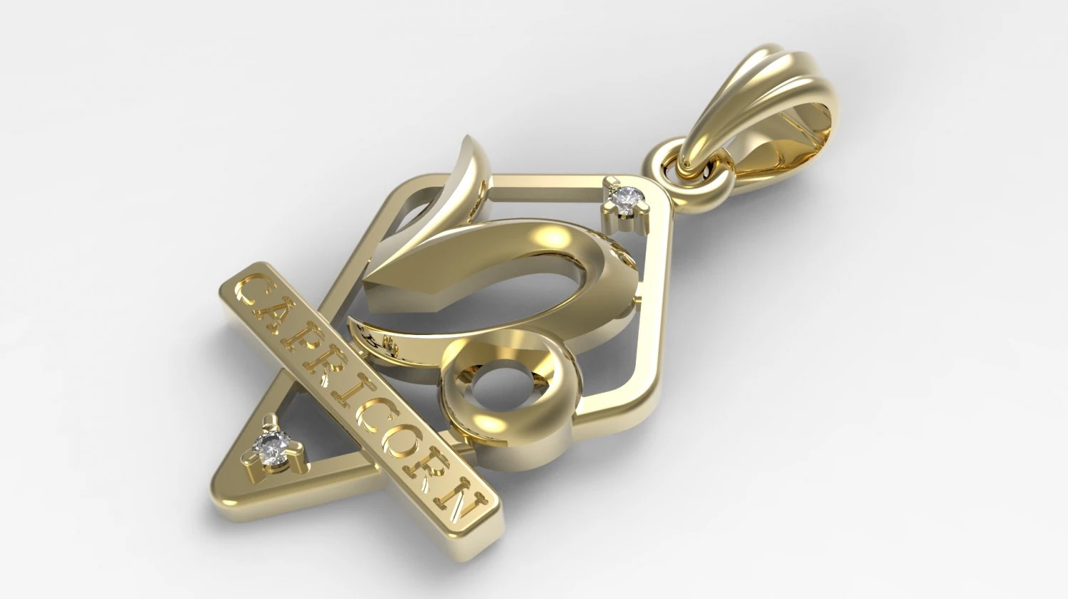 jpendant8 capricorn 3D Print Model .c4d .max .obj .3ds .fbx .stl .blend 
