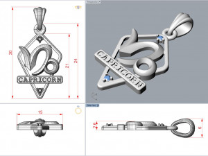 jpendant8 capricorn Modèles 3D en vedette
