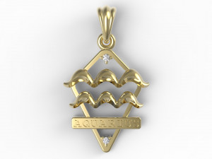 jpendant9 aquarius 3D 프린트 모델