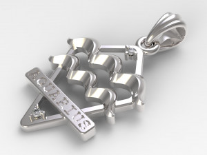 jpendant9 aquarius 3D 프린트 모델