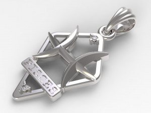 jpendant10 pisces 3Dプリントモデル