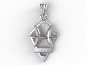 jpendant10 pisces 3Dプリントモデル