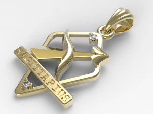 jpendant11 궁수자리 3D 프린트 모델