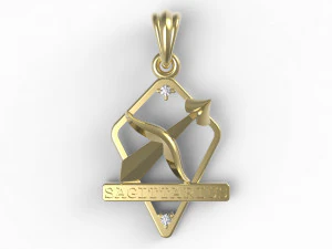 jpendant11 sagittarius 3D Print Model