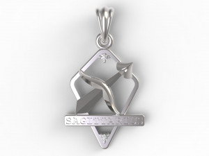jpendant11 sagittarius Model do druku 3D