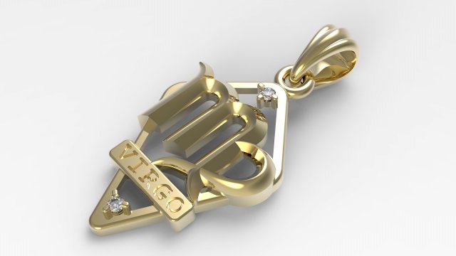 jpendant12 virgo 3D 打印模型 .c4d .max .obj .3ds .fbx .stl .blend