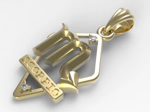 jpendant13 скорпион 3D Принт Модель