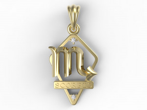 jpendant13 scorpio Modelo de Impressão 3D