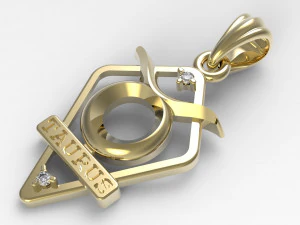 jpendant15 boğa 3D Baskı Modeli