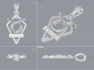 jpendant15 taurus Modelo de impresión 3D