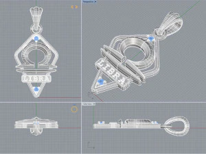 jpendant16 libra 3D Print Model
