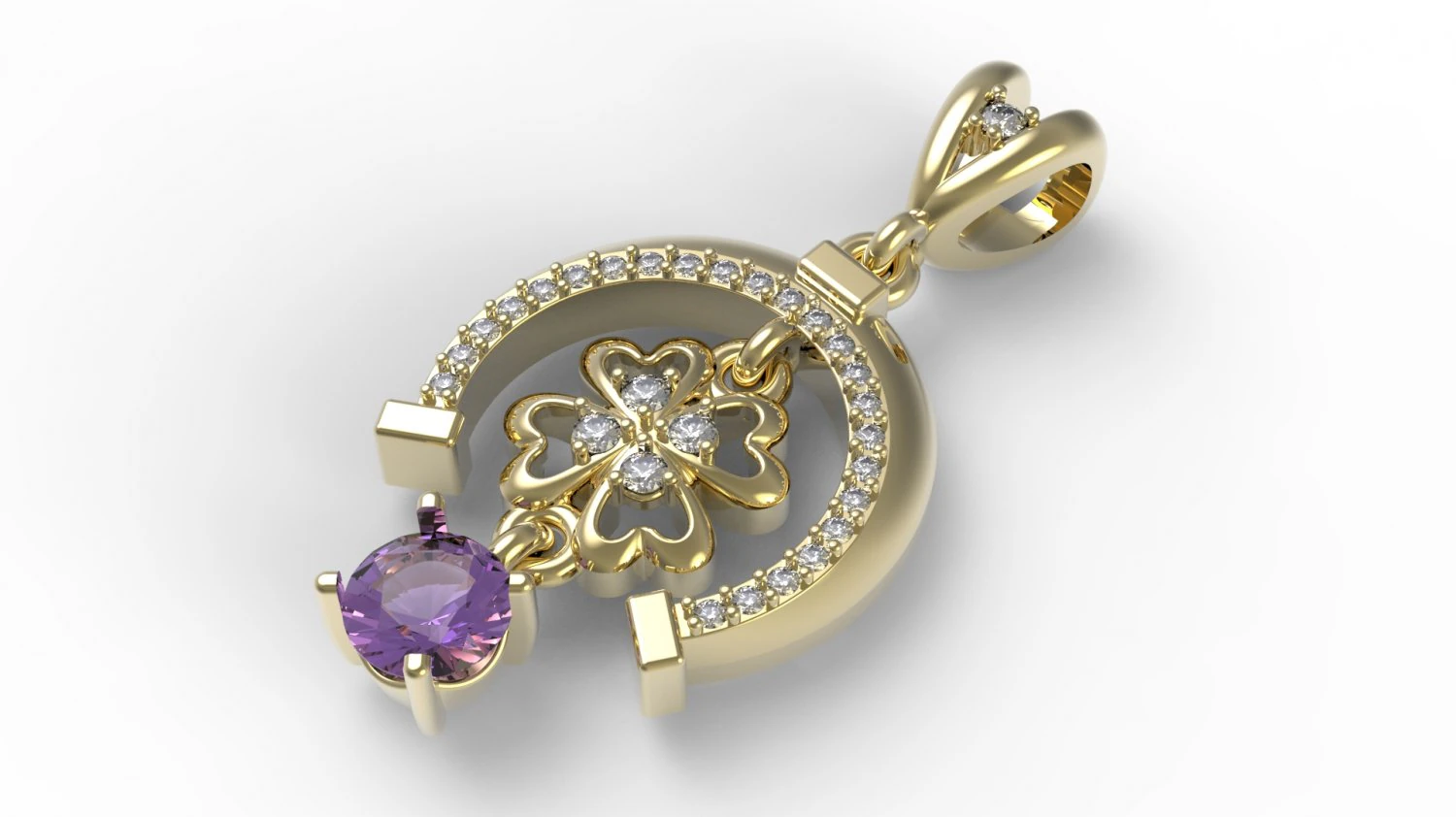jpendant19 lucky 3D Print Model .c4d .max .obj .3ds .fbx .stl .blend 