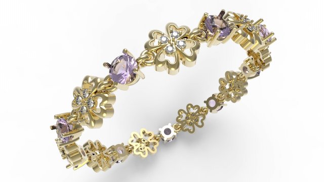 jbracelet20 lucky 3D 프린트 모델 .c4d .max .obj .3ds .fbx .stl .blend 