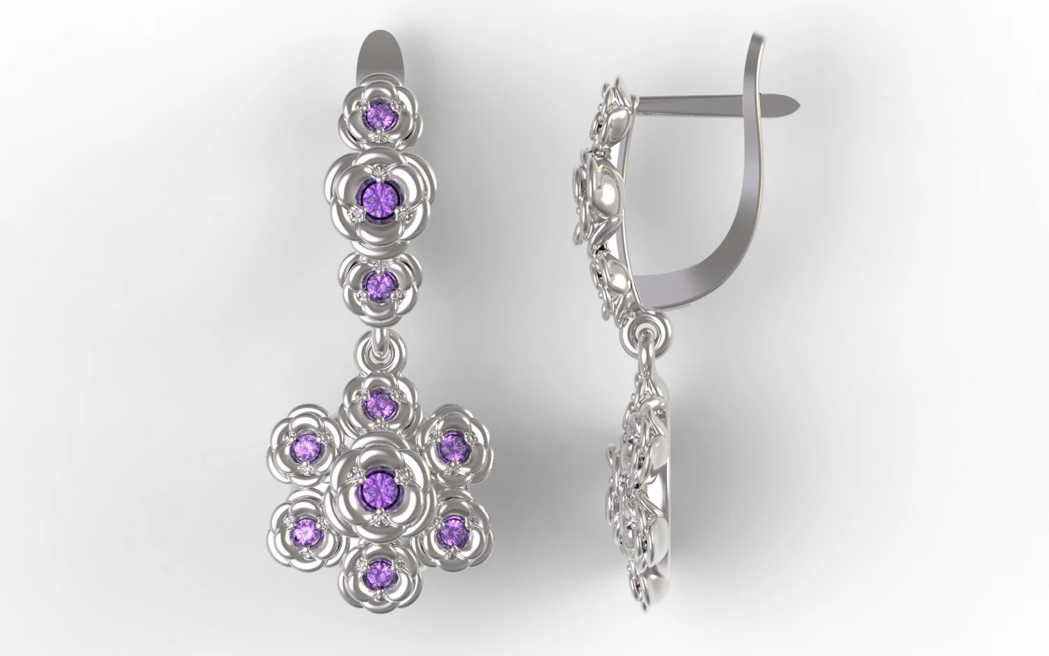jearrings23 flowers 3D Print Model .c4d .max .obj .3ds .fbx .stl .blend