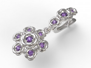 jearrings23 flowers Modèles 3D en vedette