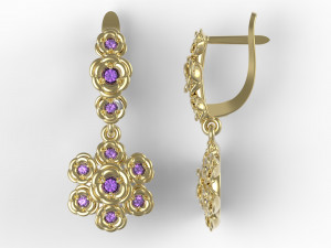 jearrings23 flowers Modèles 3D en vedette