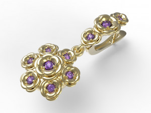 jearrings23 flowers Modèles 3D en vedette