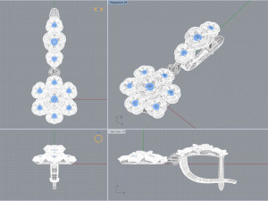 jearrings23 flowers Modèles 3D en vedette