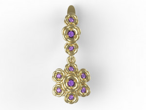 jearrings23 flowers Modèles 3D en vedette