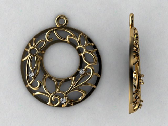 pendant4 3D Print Model .c4d .max .obj .3ds .fbx .stl .blend 