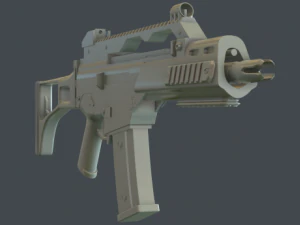 Karabin szturmowy Heckler Koch G36c Model 3D